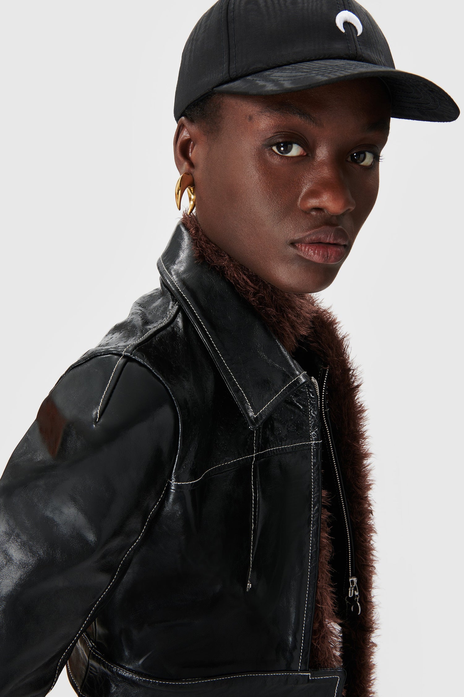 Leather Baseball Cap