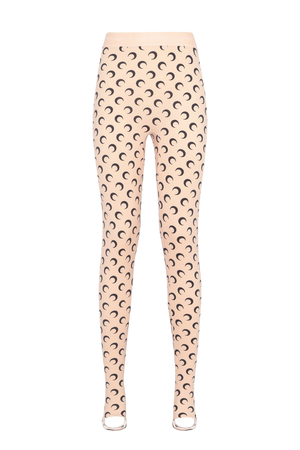 Marine Serre All Over Moon Leggings XS at FORZIERI