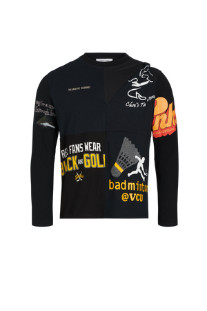 Youth Champion Black VCU Rams Jersey Long Sleeve T-Shirt