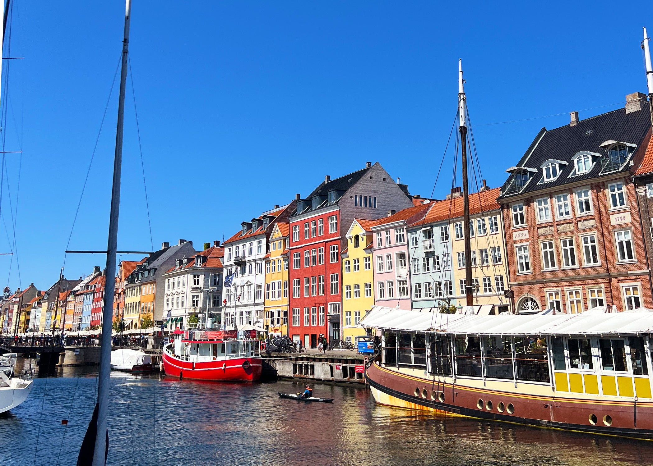 The canal on Copenhagen Denmark