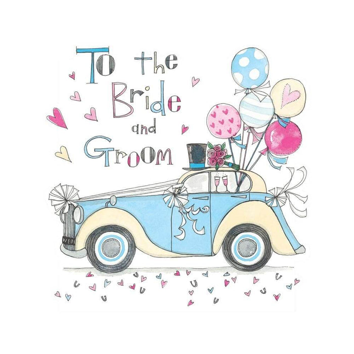 car wedding card