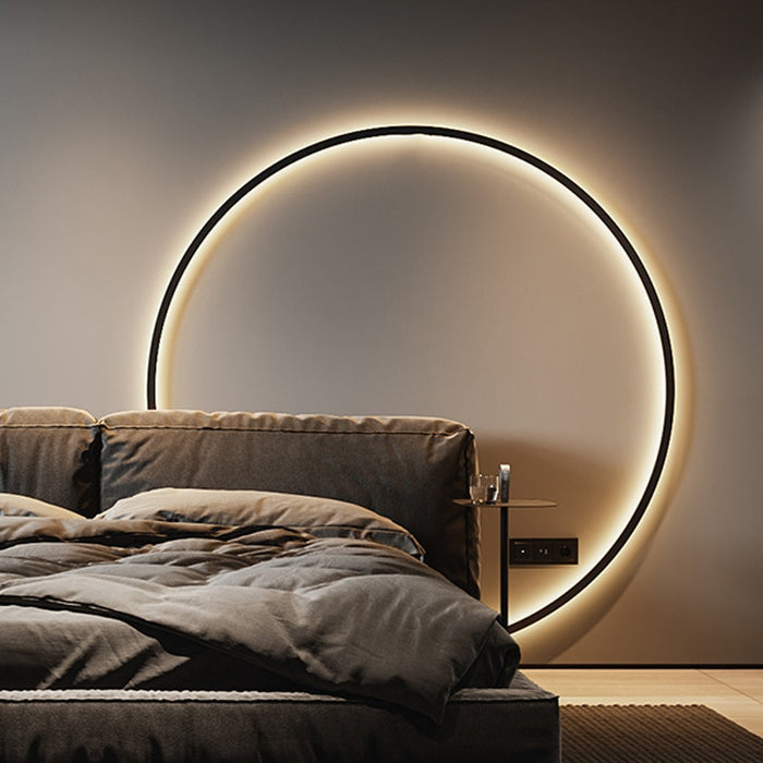 Simple Circle Background Decoration Lamps New Modern LED Wall Lights L — My  desire House