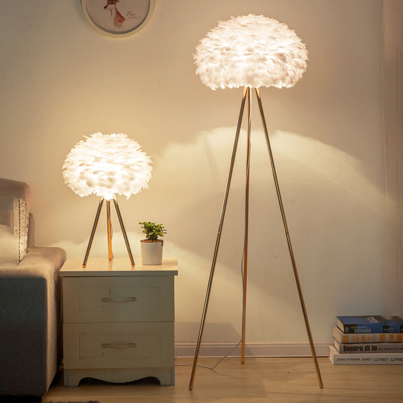 feather lamps home goods