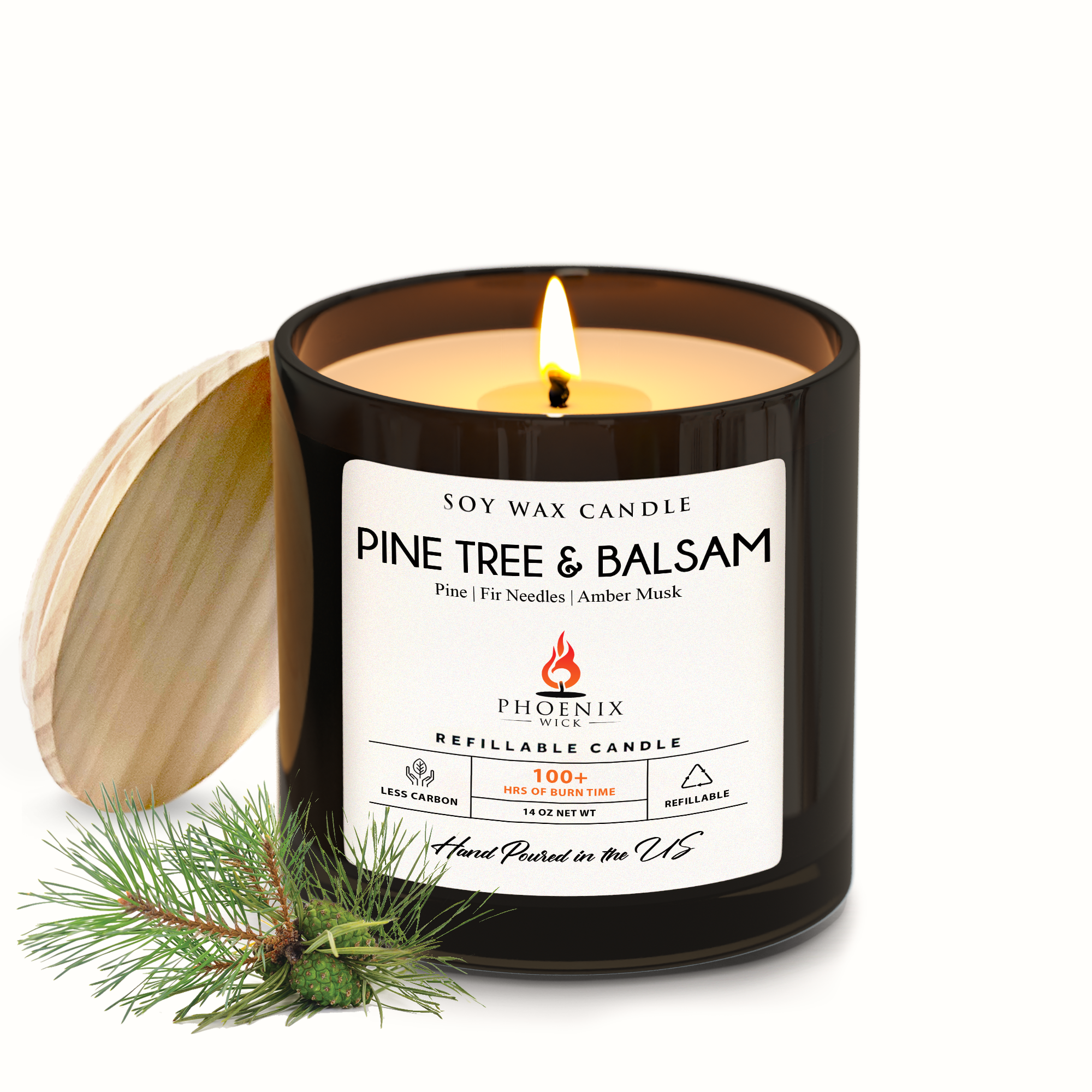 Pine Tree & Balsam - Candle-Making Kit + Jar