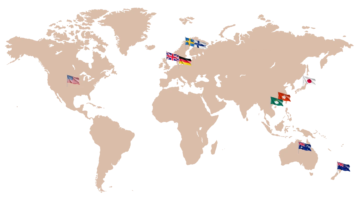 International Distributors Map