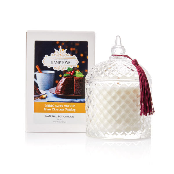 Hamptons Candle - Christmas Cheer - Warm Christmas Pudding  