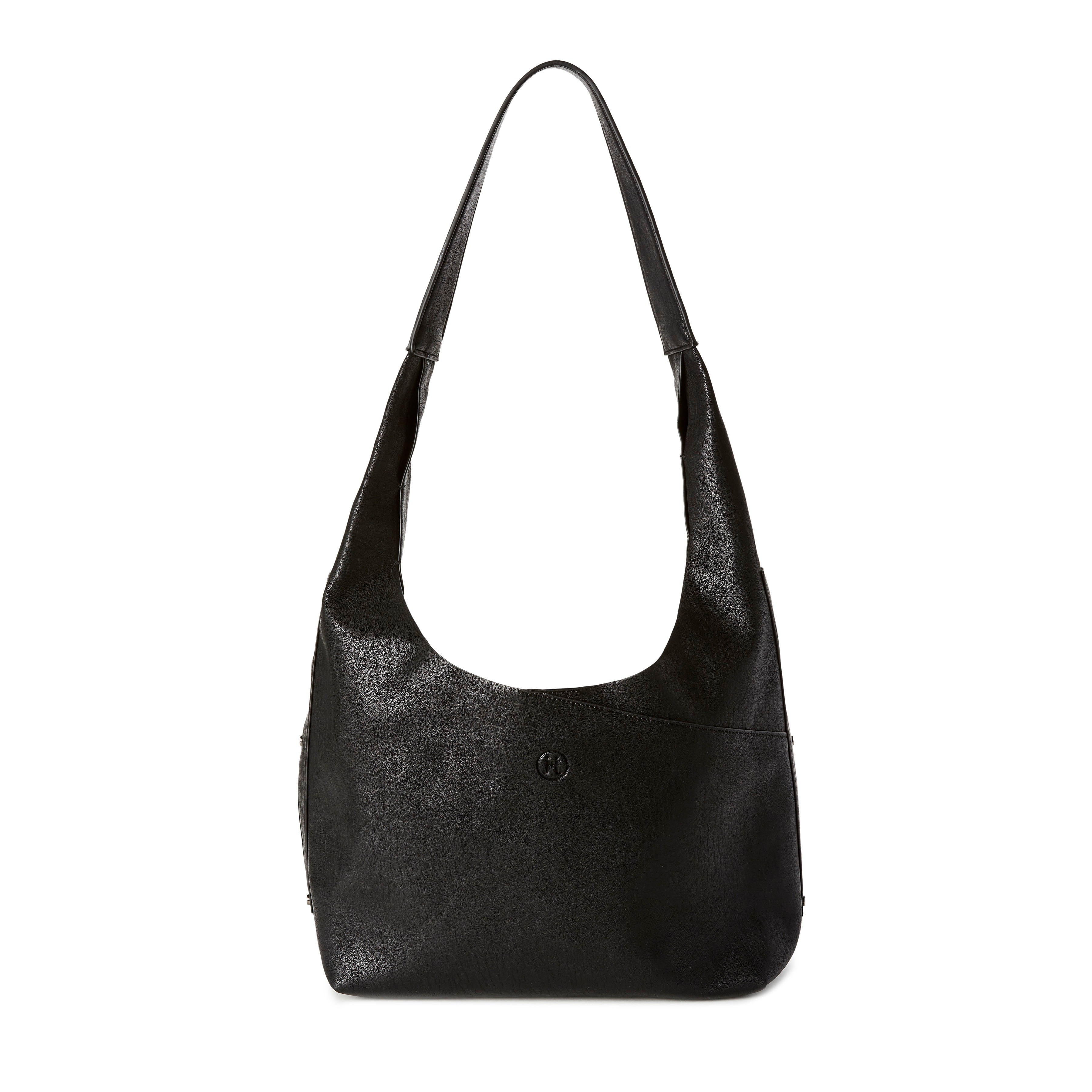 black leather hobo crossbody bag