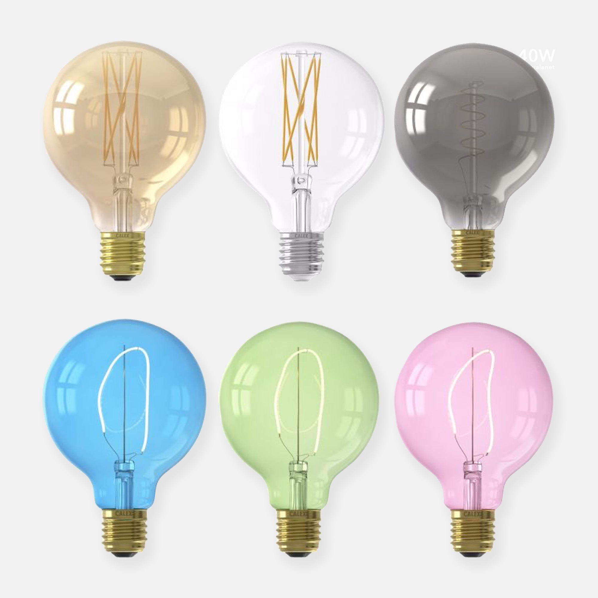 Calex Colors Kiruna Marron - Ampoule LED E27 - Source Lumineuse Filament  Dimmable 