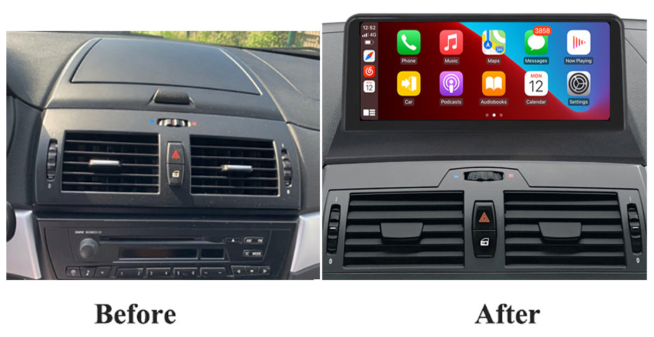 For BMW X3 E83(without OEM screen) upgrade Apple CarPlay & Android aut –  WAKAA