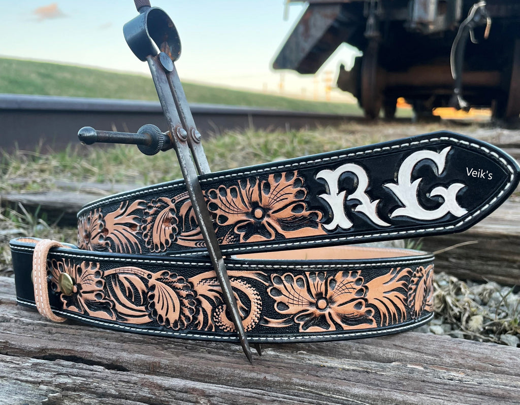 Custom Floral Belts – Veiks Brand & Leather