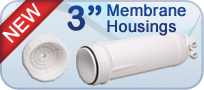 3" RO Membrane Housings for Home or Commercial Use