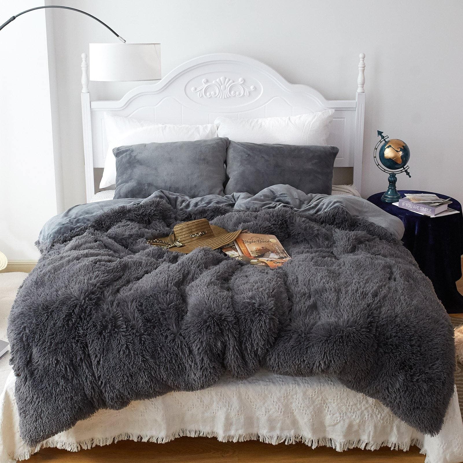 single fluffy duvet set