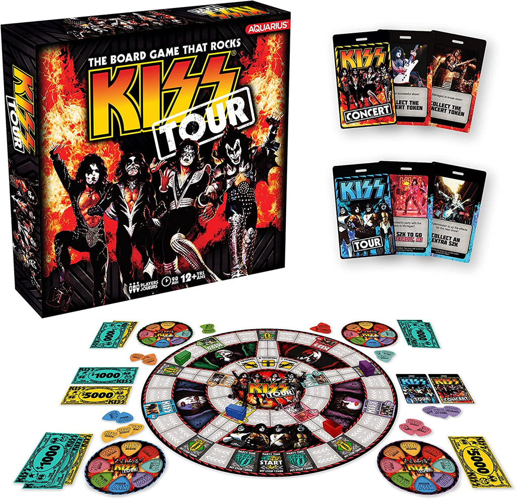 kiss on tour board game