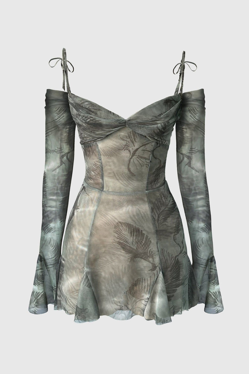 Moonstone Green Crystal Dress – Malliny