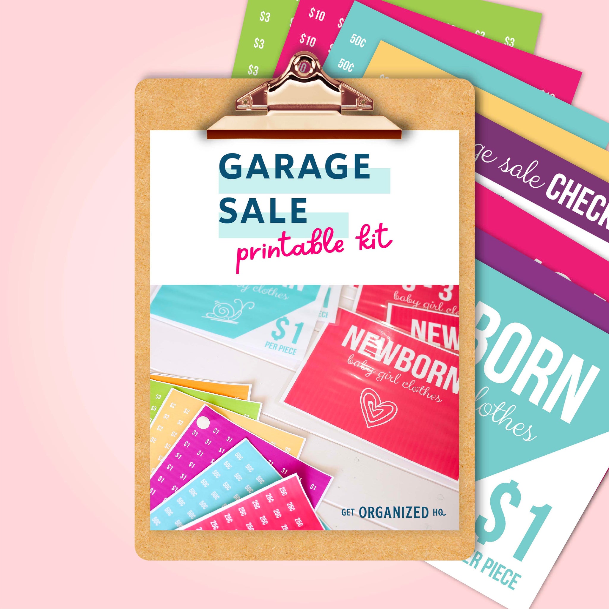 Garage Sale Printable Toolkit Get Organized HQ