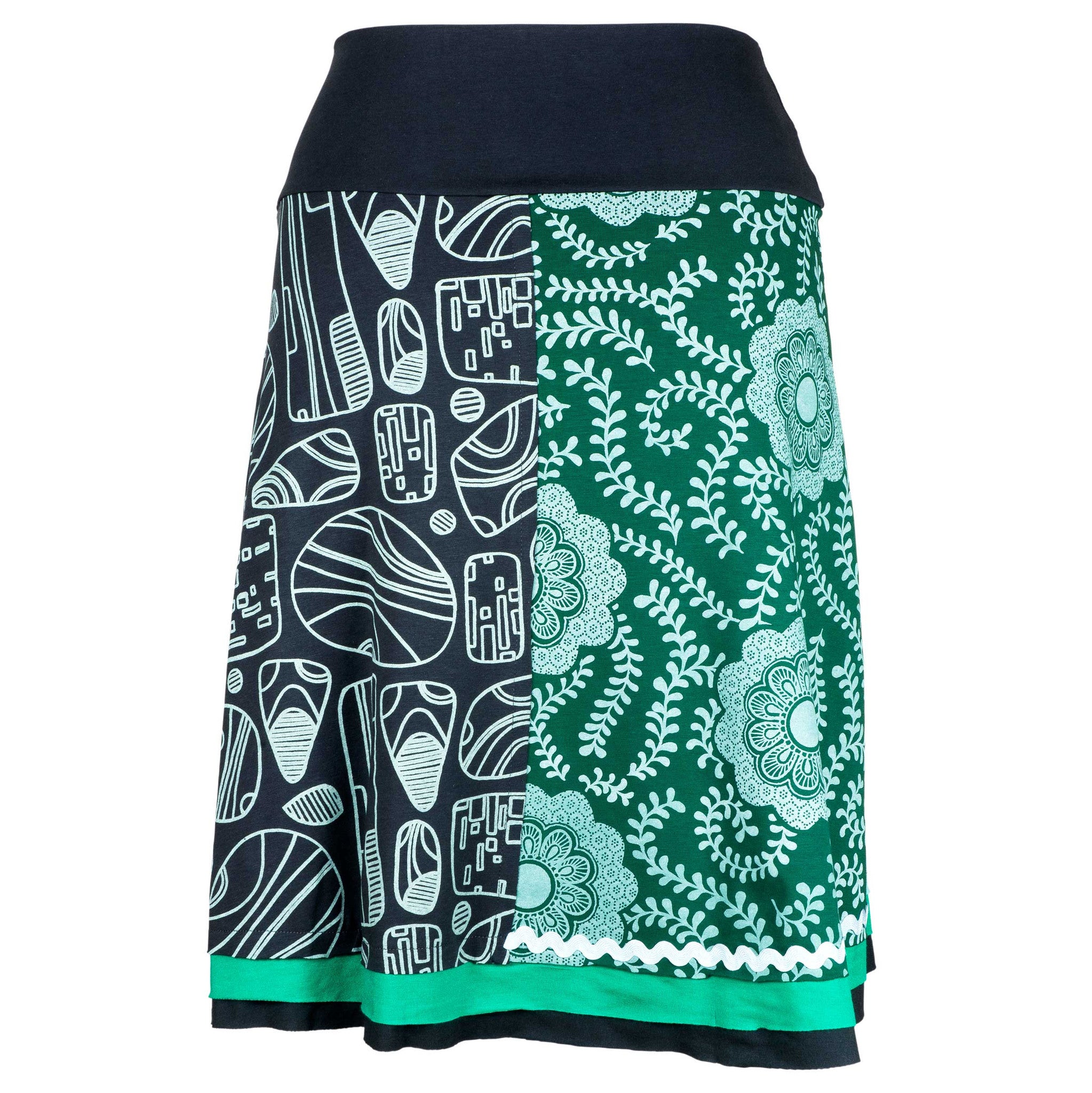 A-line Green crystal short skirt – Lou Hopper