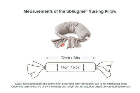 bbhugme nursing pillow size