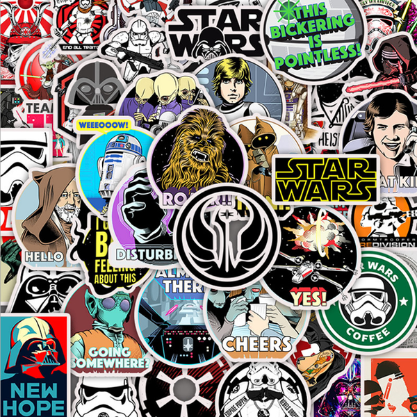 Baby Yoda Stickers Disney 50Pcs Anime Star Wars Waterproof Skateboard Luggage Laptop Marvel Guitar Decals Kids Sticker Toys - Ecart