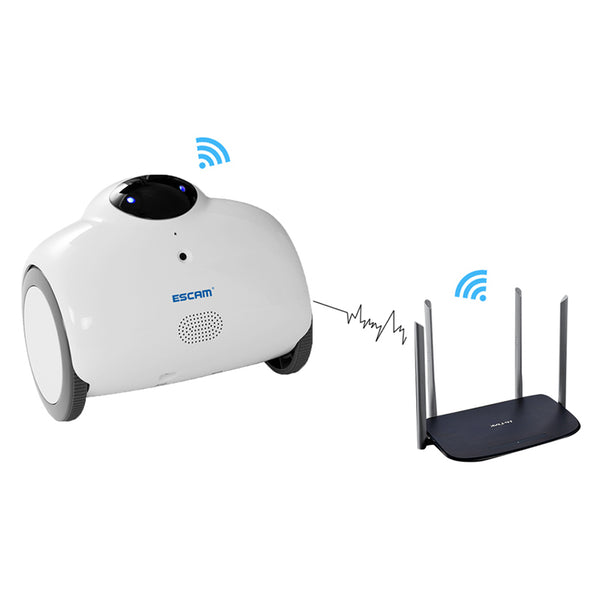 3.3mm Lens 720P HD WiFi Smart Robot IP Camera Auto Charge Voice Talkback Webcam - Ecart