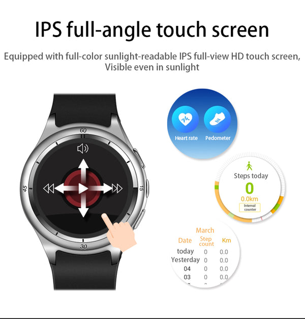 3G Smart watch men F10 android 5.1 MTK 6580 1GB+16GB WiFi GPS smartwatch ip67 waterproof Support SIM Nano 2.0MP Camera - Ecart