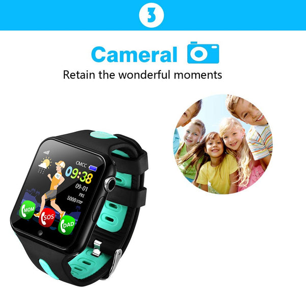 Kids Smart Watch Children GPS Location Sport Child Smartwatch Waterproof Support SIM Card Camera Safety Phone Watches Baby - Ecart