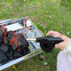 Powerful Hand Crank Barbecue BBQ Fire Fan Air Blower Bellow Outdoor Camping Tool - Ecart