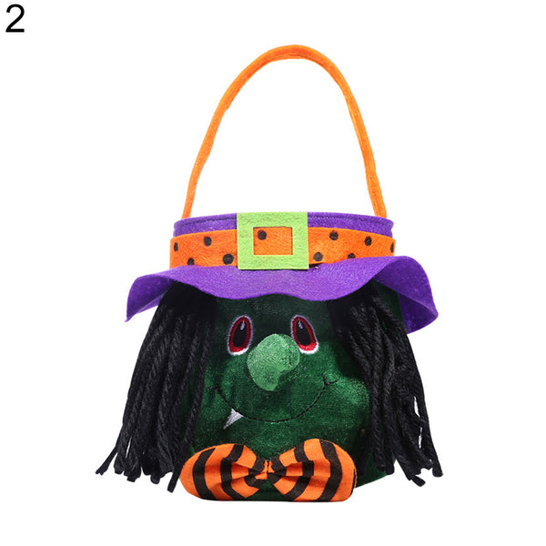 Funny Halloween Candy Bag Gift Basket Kids Trick or Treat Handbag Decor Prop - Ecart