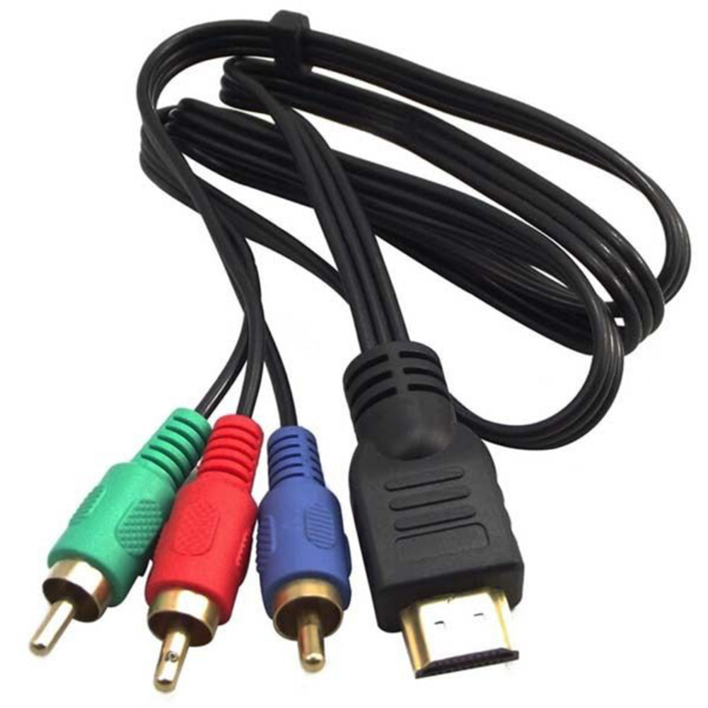 1m HDMI Male to 3 RCA Audio Video Converter Component AV Adapter Cable -  Ecart