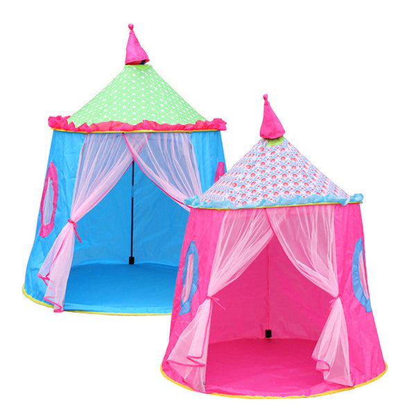 Lovely Castle Foldable Kids Tent Ger Yurt Indoor Outdoor Playhouse Game House - Ecart