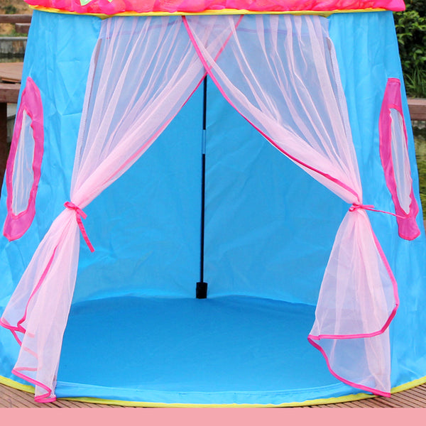Lovely Castle Foldable Kids Tent Ger Yurt Indoor Outdoor Playhouse Game House - Ecart