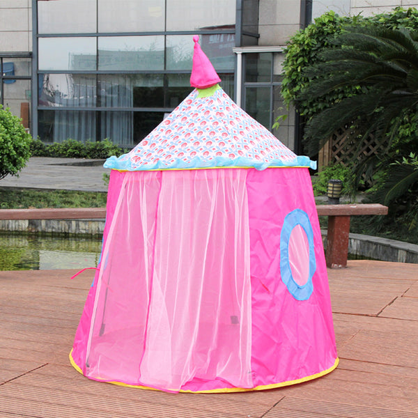 Lovely Castle Foldable Kids Tent Ger Yurt Indoor Outdoor Playhouse Game House - Ecart