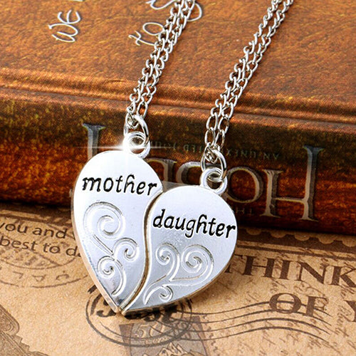 Mother Daughter Necklace Set Of 3, Matching Heart Necklaces Ladies Girls  Gifts | eBay