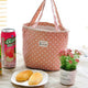 Portable Picnic Lunch Bag Outdoor Food Storage Polka Dot Drawstring Carry Tote - Ecart