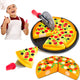 Child Kitchen Simulation Pizza Party Fast Food Slices Cutting Play Food Toy
