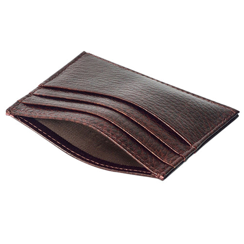 Men's Slim Credit Card Holder Faux Leather Wallet Coin Pocket Money Bag Purse - Ecart