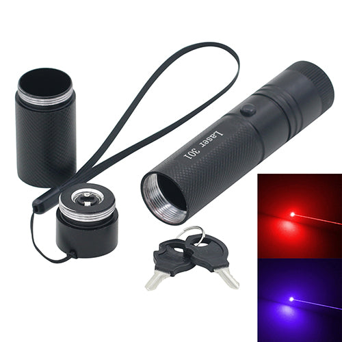 Powerful Military Red Purple Laser Pointer Pen 5mW Burning Lazer Visible Beam - Ecart