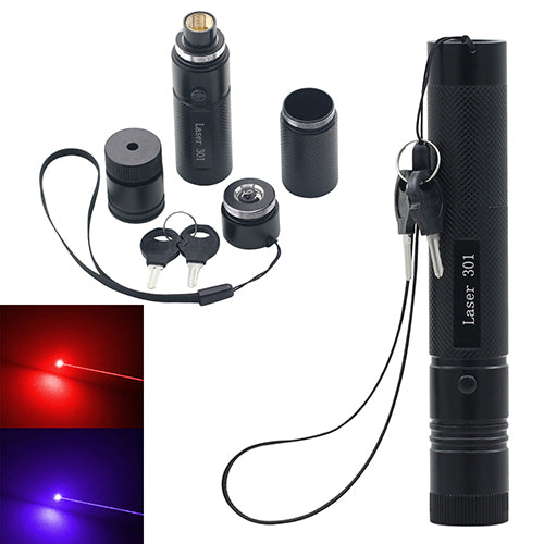 Powerful Military Red Purple Laser Pointer Pen 5mW Burning Lazer Visible Beam - Ecart