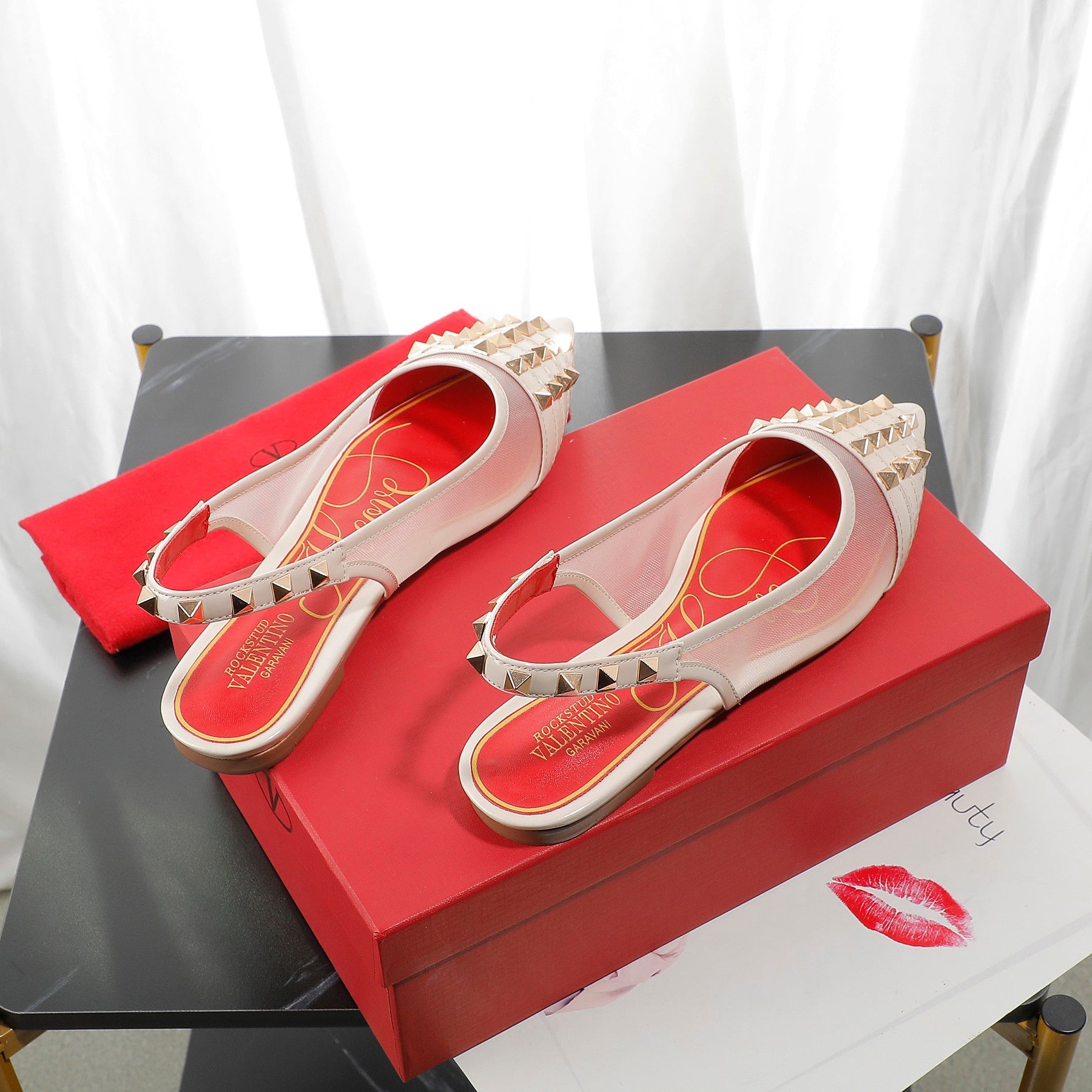 Valentino Fashion Women Sandals Heel 1.5cm Shoes 13