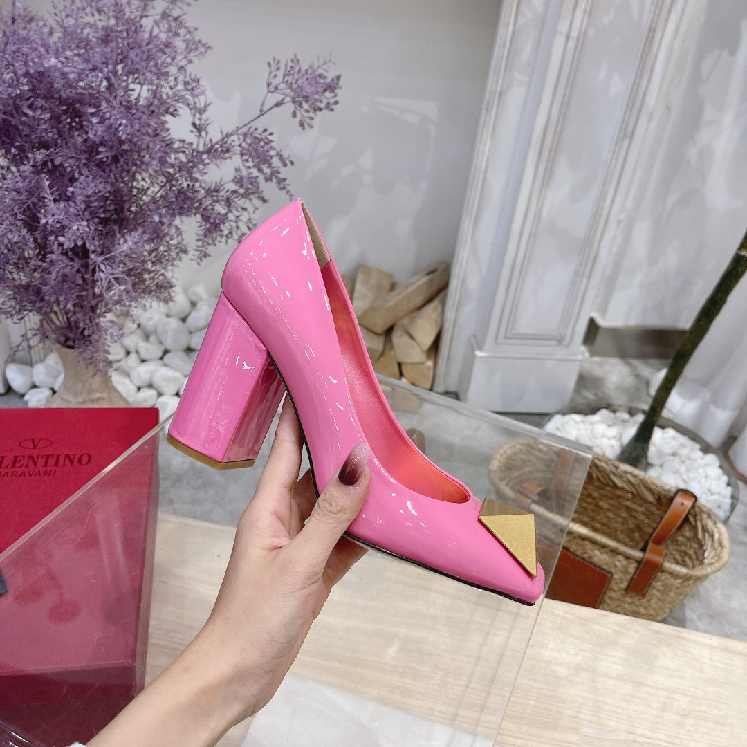 Valentino Women Casual Fashion Shoes Heel 8.5cm 6cm 09