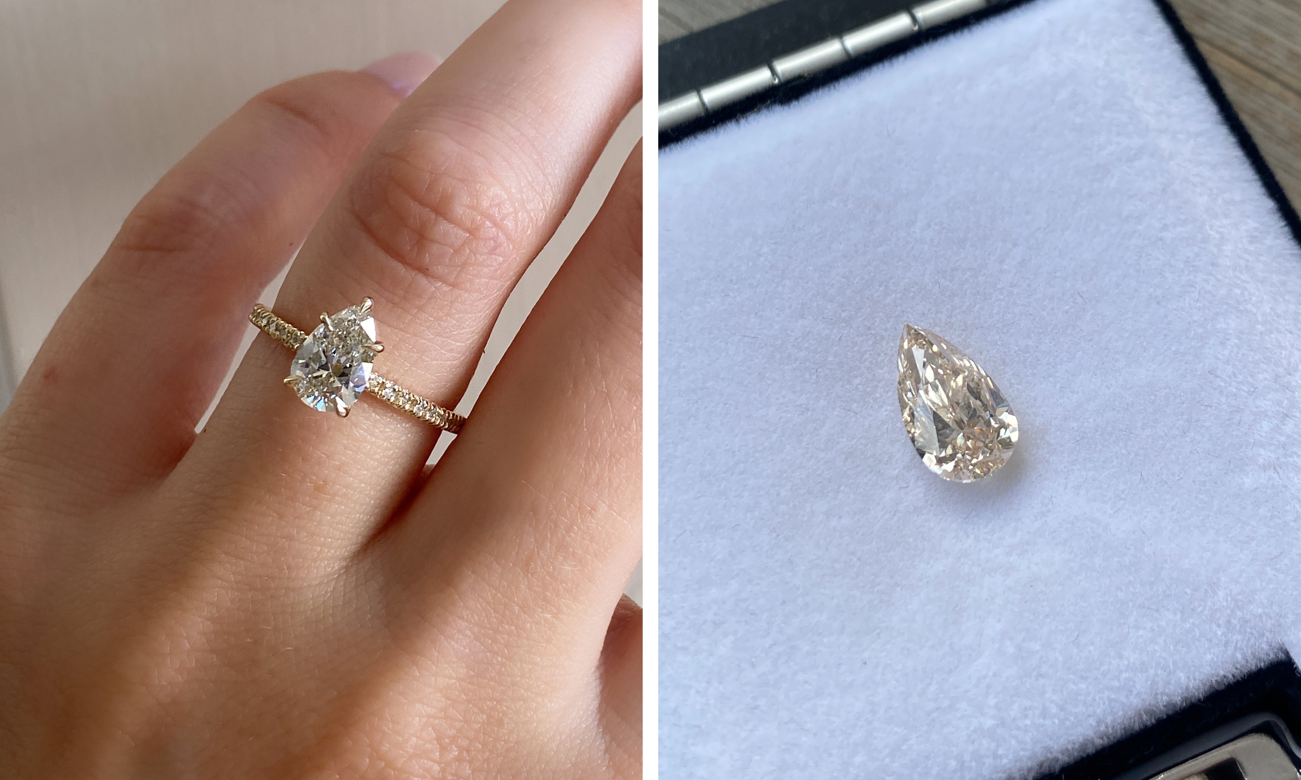 pear diamond engagement rings