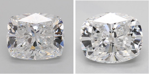 Compare Cushion Diamond Edges