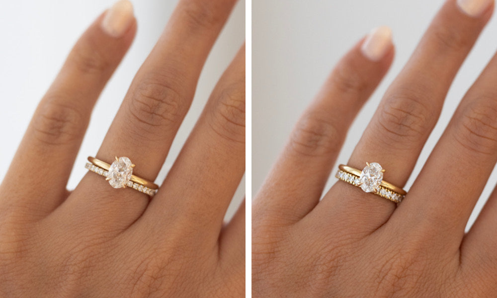 Shimmer Ring and Statement Shimmer Ring comparison