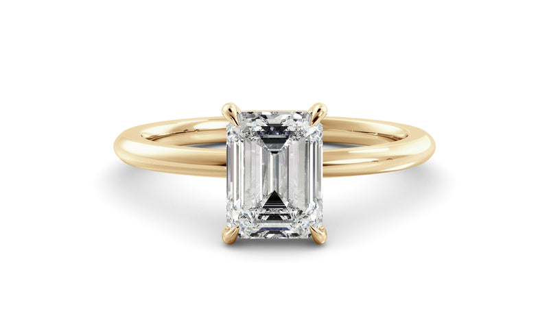 Emerald Ceremonial Solitaire – Louise Jean Jewellery