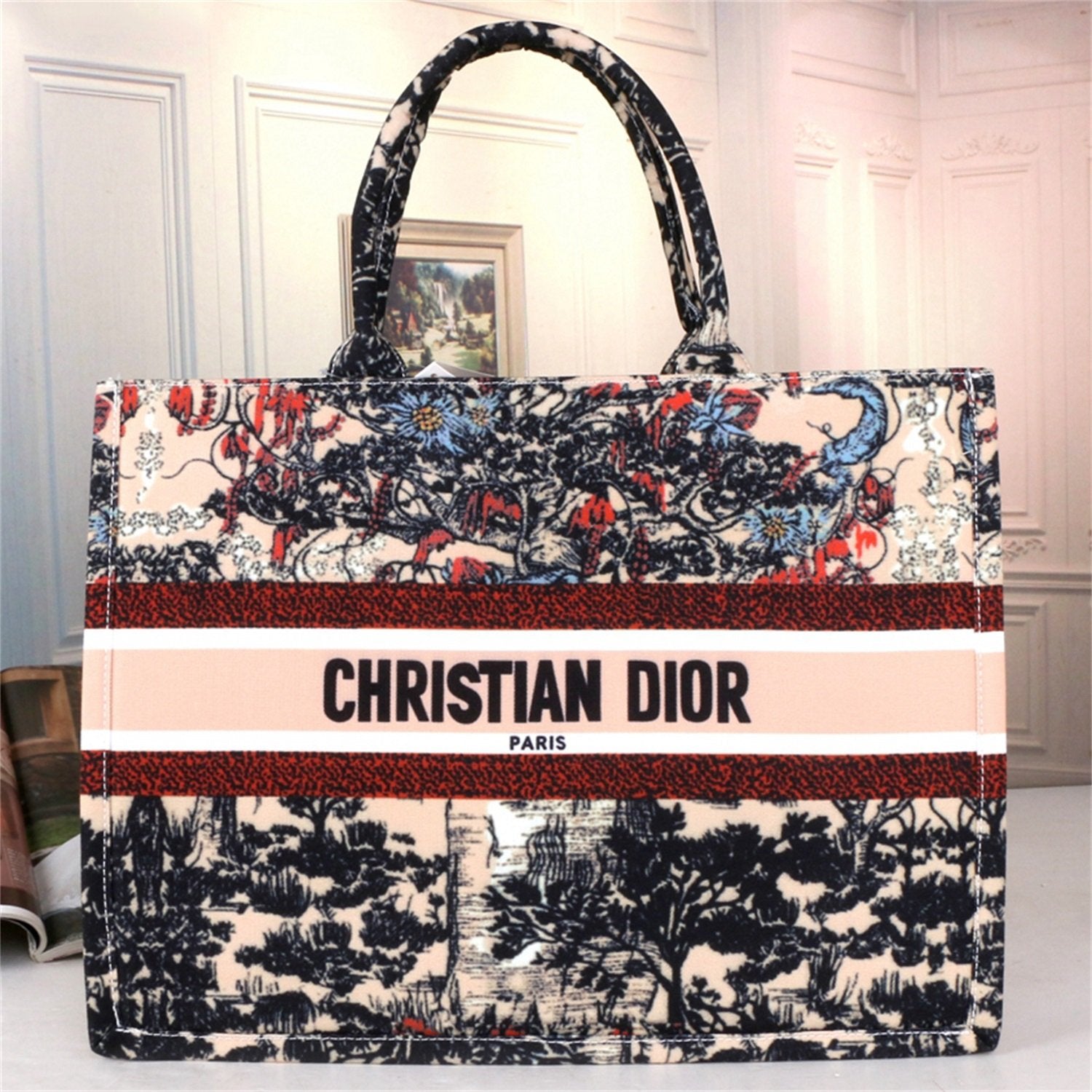 Dior Book Tote Bag Women's Shopping Bag Shoulder Bag-6