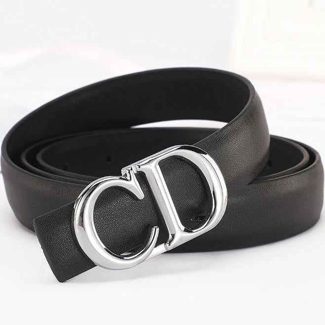 Dior CD fashion women's electroplated letter buckle belt