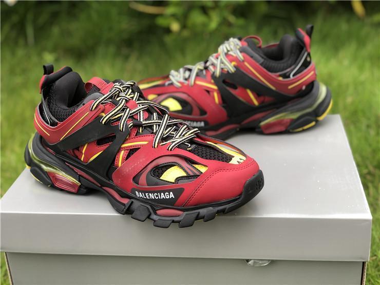 2019 Balenciaga Triple S Trainers Red/Black/Yellow Sneakers 35-4
