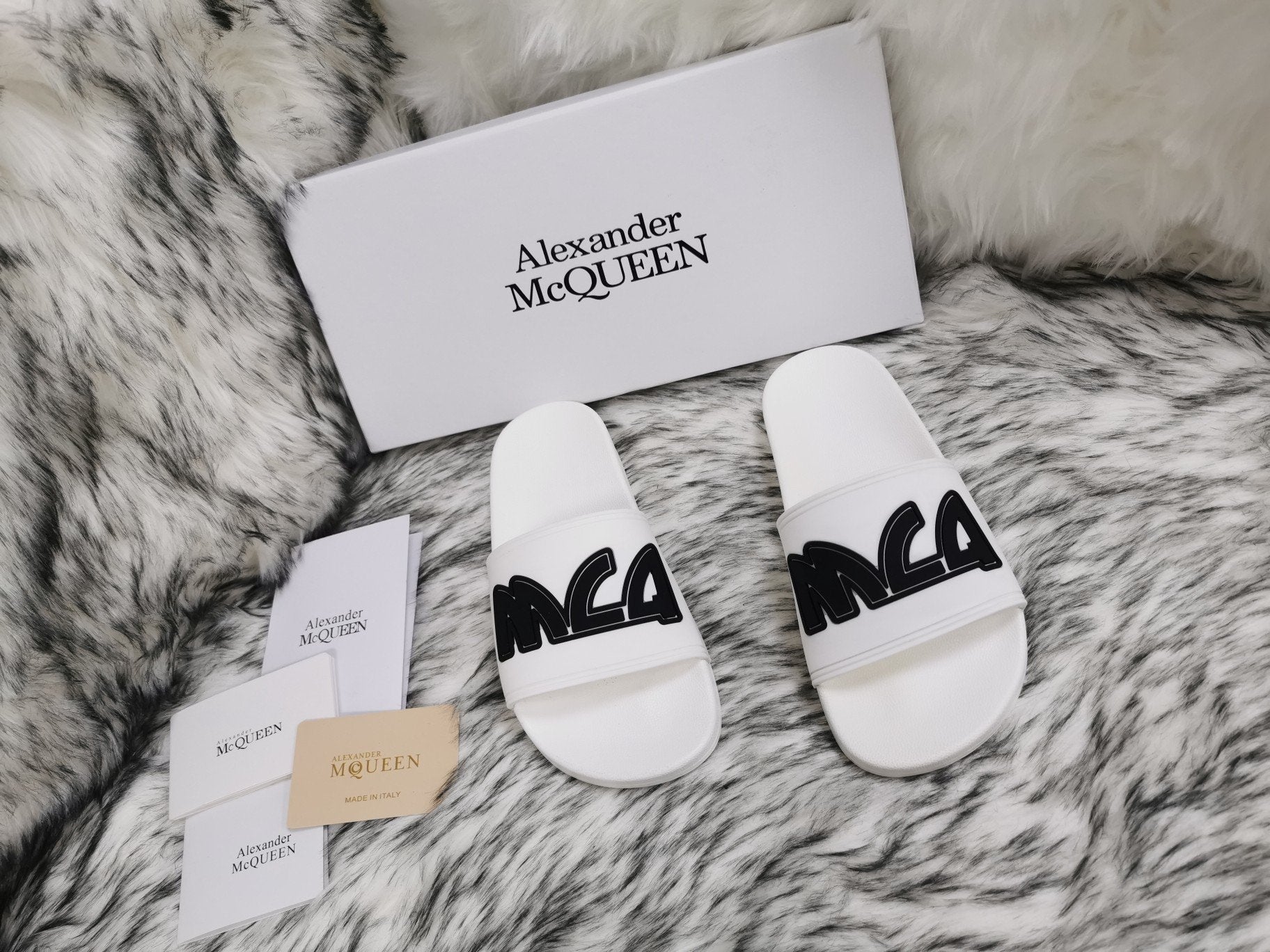 Alexander McQueen Popular Summer Women's Flats Men Slipper Sandals-31