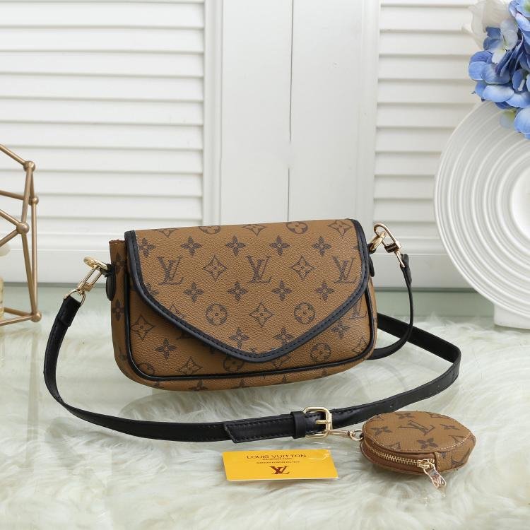 Louis Vuitton Fashion Leather Handbag Crossbody Shoulder Bag Satchel-34