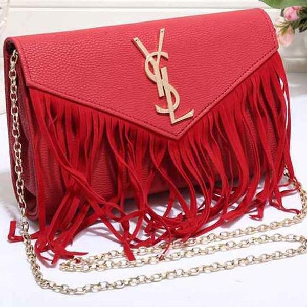 YSL Best Gifts Yves Saint Laurent Women Shopping Leather Metal Chain Crossbody Satchel Shoulder Bag-