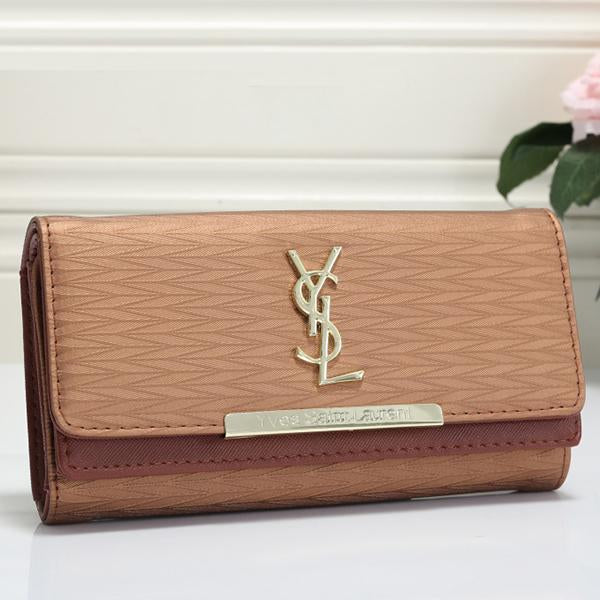 YSL Women Fashion Leather Purse Wallet